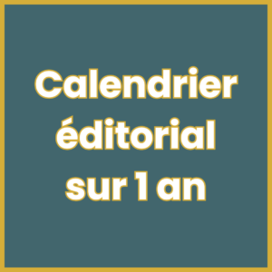Calendrier éditorial annuel