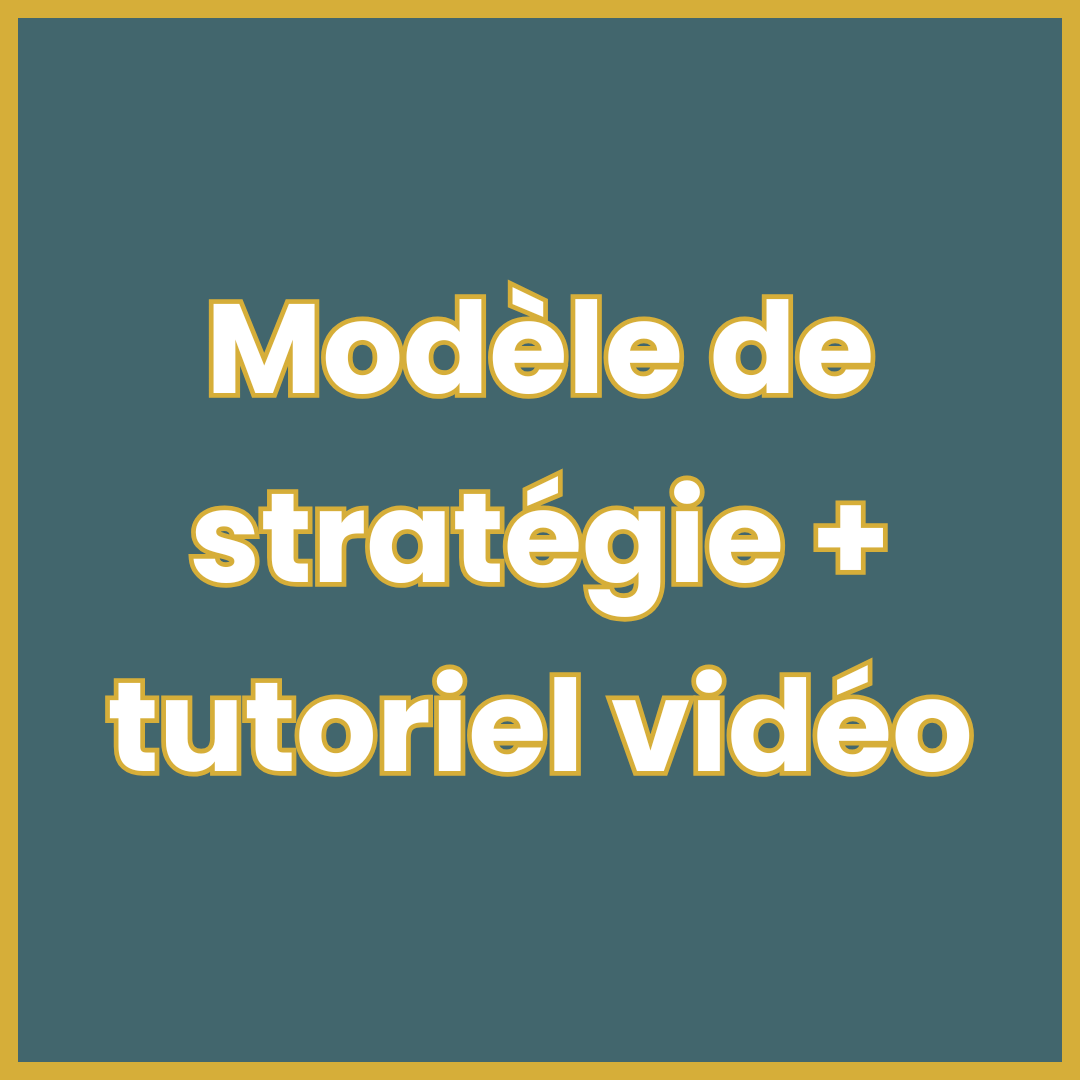 Modèle de stratégie de communication / marketing