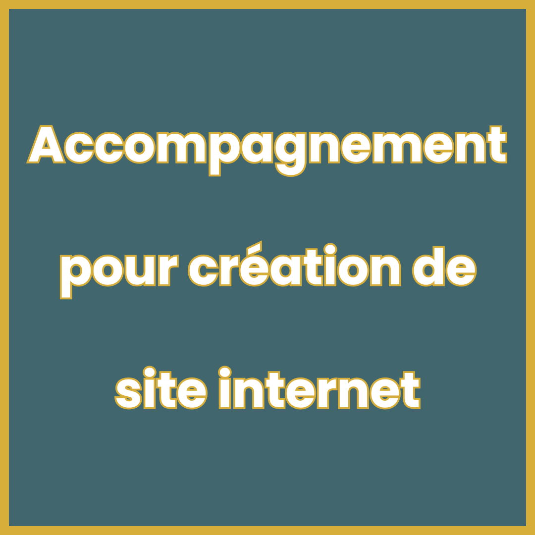 Accompagnement : création de site internet