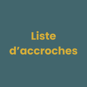 Liste d’accroches pour vidéos